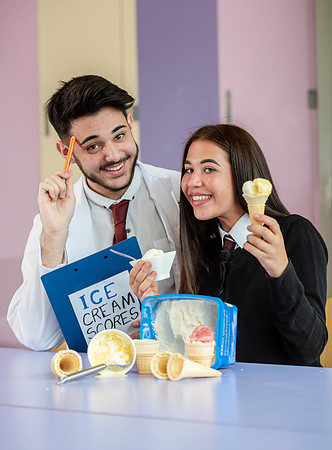 Royal Highland Show ice cream tasters.