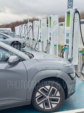 Gridserve EV charging points, Wehterby services A1