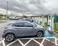 Gridserve EV charging points, Wehterby services A1