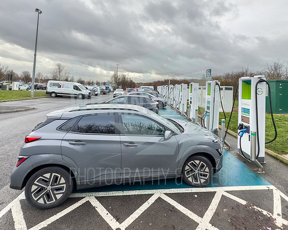 Gridserve EV charging points, Wehterby services A1