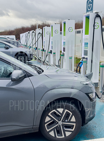 Gridserve EV charging points, Wehterby services A1