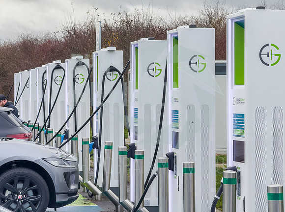 Gridserve EV charging points, Wehterby services A1