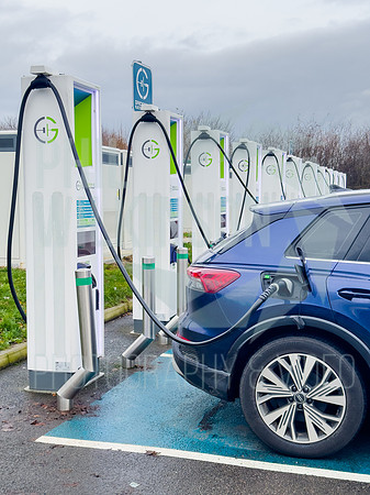 Gridserve EV charging points, Wehterby services A1