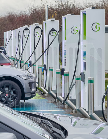 Gridserve EV charging points, Wehterby services A1