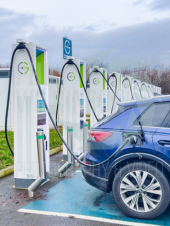 Gridserve EV charging points, Wehterby services A1