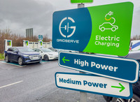 Gridserve EV charging points, Wehterby services A1