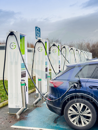 Gridserve EV charging points, Wehterby services A1