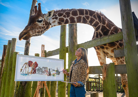 Wendy Helliwell went wild at Blair Drummond Safari Park for Macmillan Cancer Support.